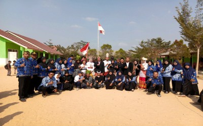 Upacara Hari Sumpah Pemuda di SMPN Satu Atap 2 Tulang Bawang Barat